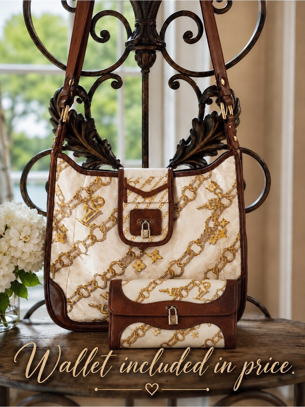 FLAShSALE❤️‍🔥Louis Vuitton Charms Musette with Matching ✨FREE Charms Wallet
